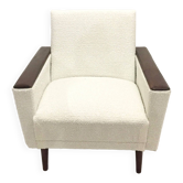 Fauteuil années 60 retapissé bouclette