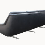 1960s leather 4-seater sofa