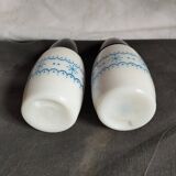 duo salt and pepper shaker Gemco blue flakes