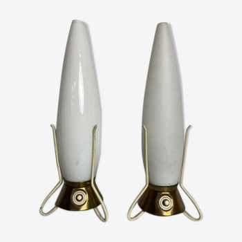 Paire de lampes de chevet vintage rocket par  Leoš Nikel