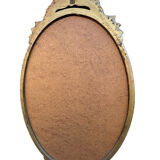 Golden wooden mirror from the 1950s France