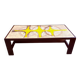 Danish coffee table with ceramic top on wenge frame, 1970s