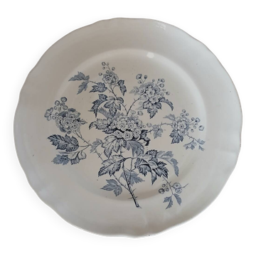 Plat rond ancien en terre de fer