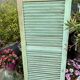Ancienne persienne bois couleur vert mint