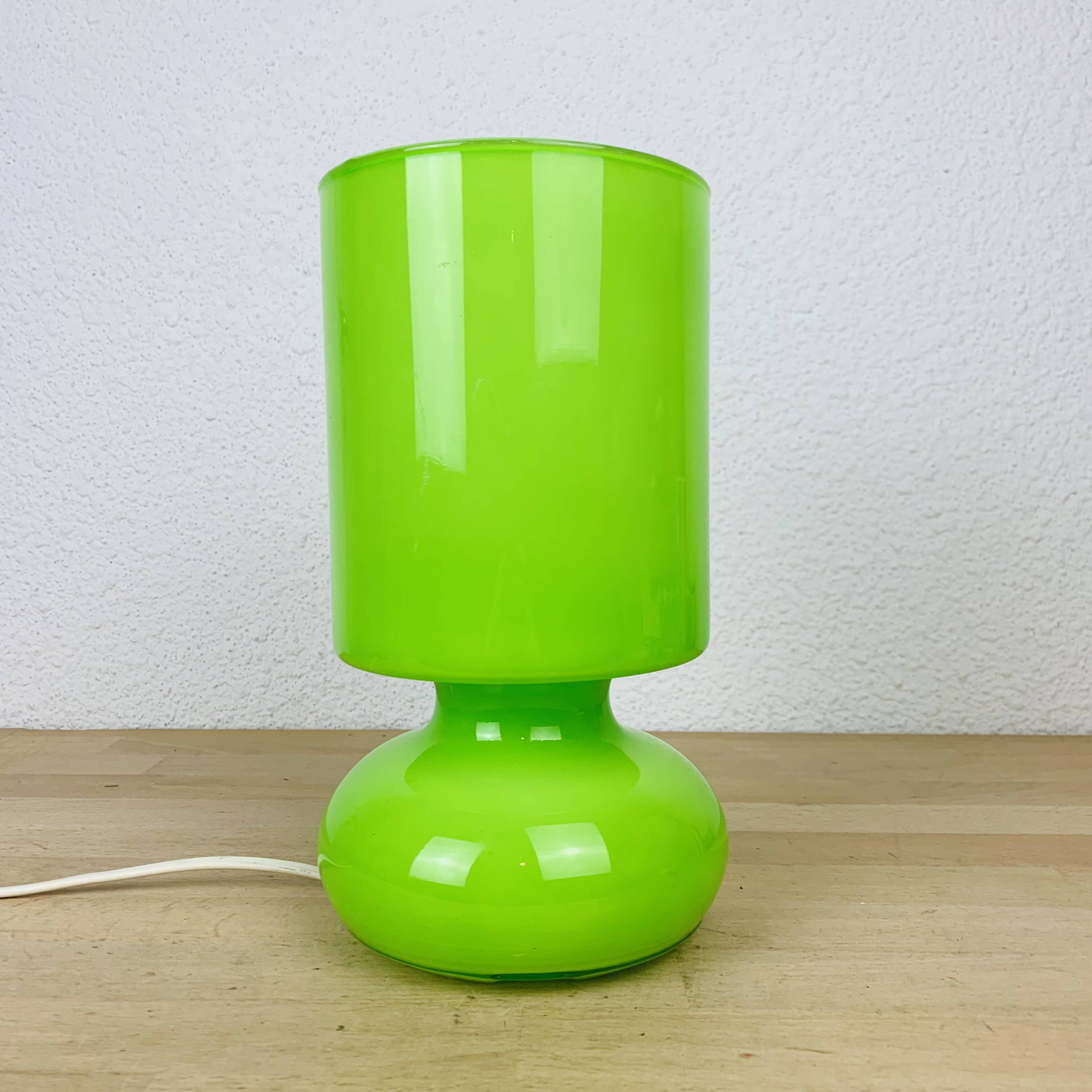 IKEA vintage green glass lamp Lykta