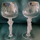 2 verres à eau en cristal de Royales de Champagne - Vénus et Bacchus