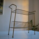 Vintage end table / coffee table & magazine rack