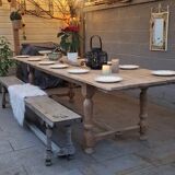 Grande table de ferme style champêtre