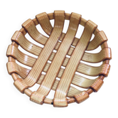 Vintage Art Studio Ceramics Braided Bowl, 1960s