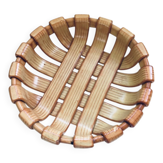 Vintage Art Studio Ceramics Braided Bowl, 1960s