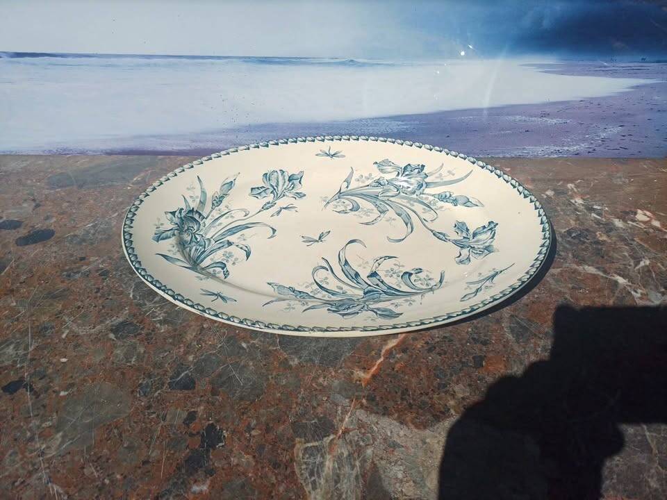 oval Badonvillier iris dish