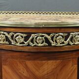 Small living room piece in precious wood marquetry, Louis XVI style – mid-19th century.