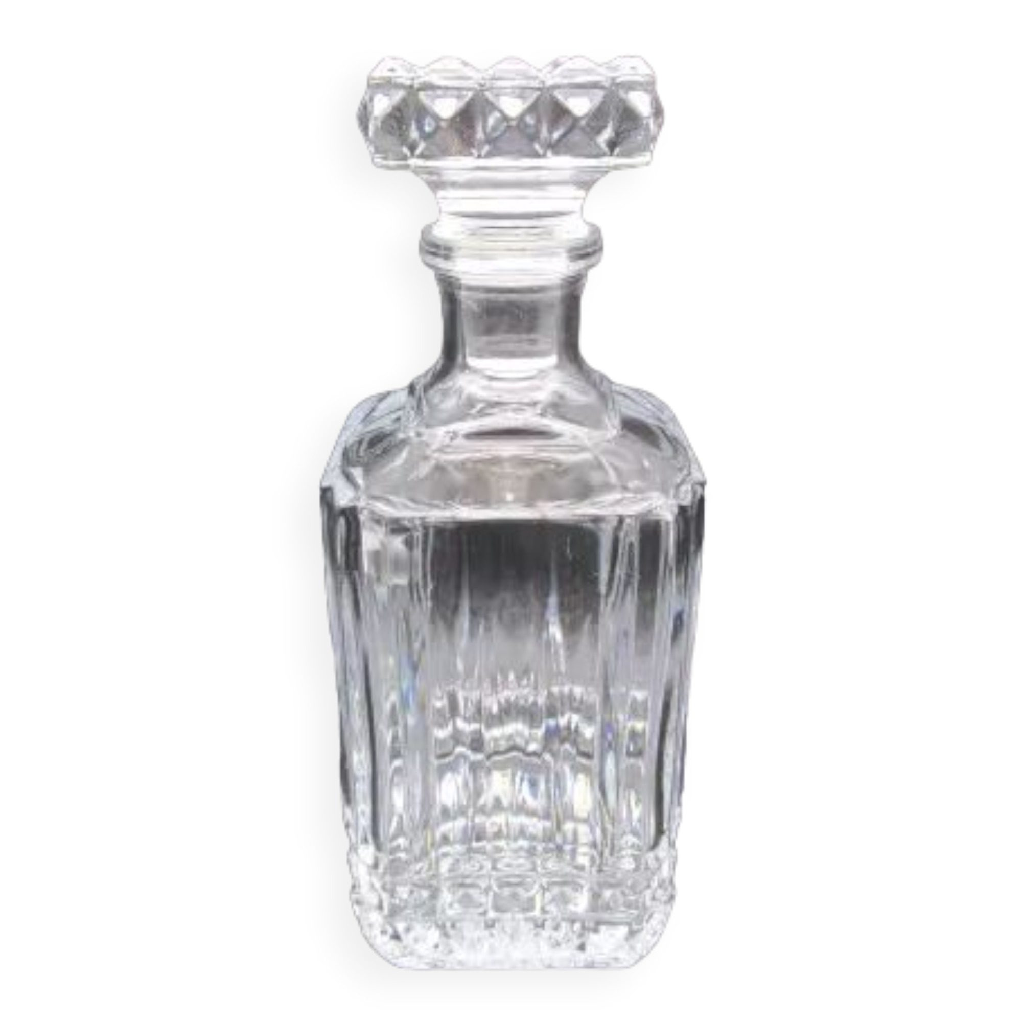 Contemporary crystal whisky decanter