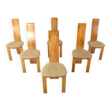 Set of 6 dining chairs by Rob & Dries van den Berghe, 1980s