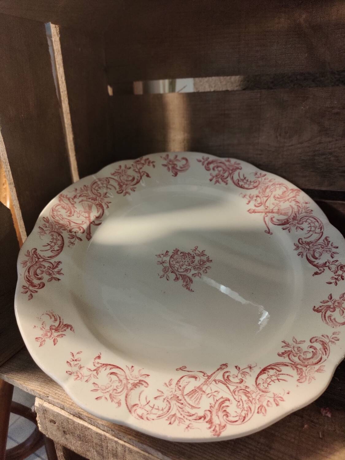 Grande assiette terre de fer