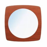 1960s wall mirror in teak