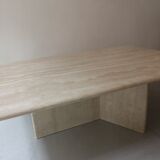 Rectangular travertine coffee table, circa 1970