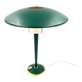 Modernist petrol green table lamp, France 1960s