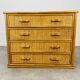 Commode rotin vintage