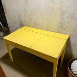 Yellow farm table