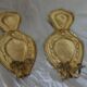 Baroque Style Mid-Century Brass Swedish Sconces