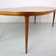 Swedish walnut dining table by B. Fridhagen for Bodafors, 1960s