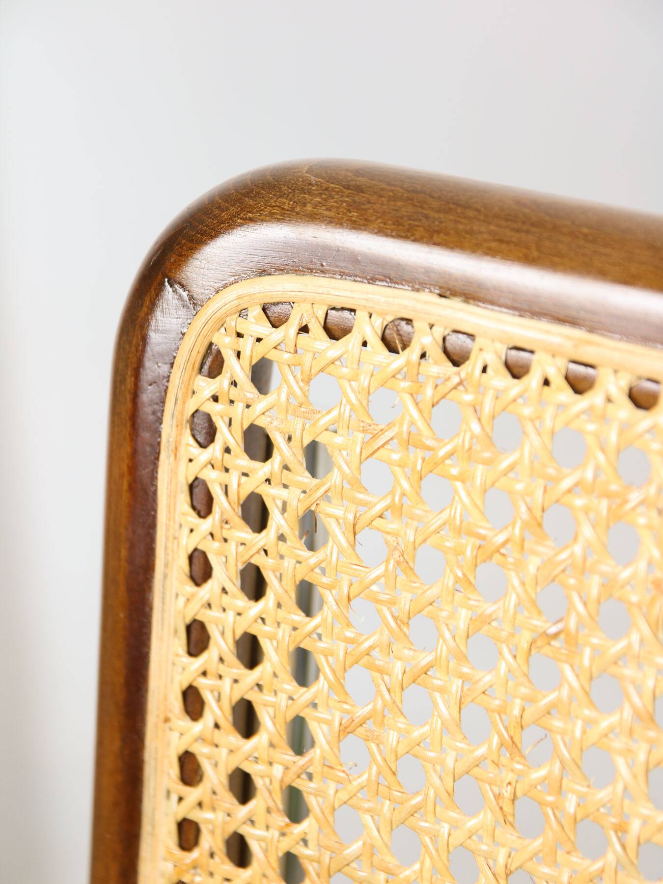 Pair of vintage Cesca B32 brown chairs by Marcel Breuer