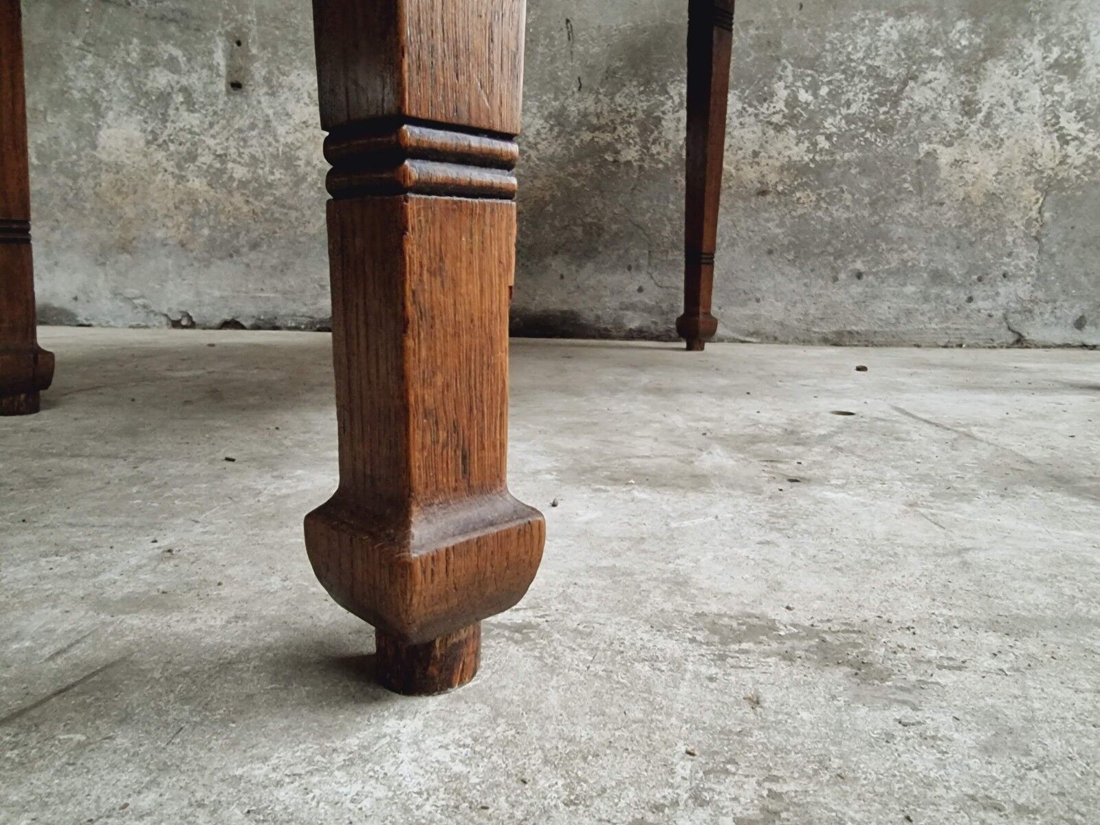 Antique oak table office table or kitchen table