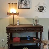 Console or turned wooden service table