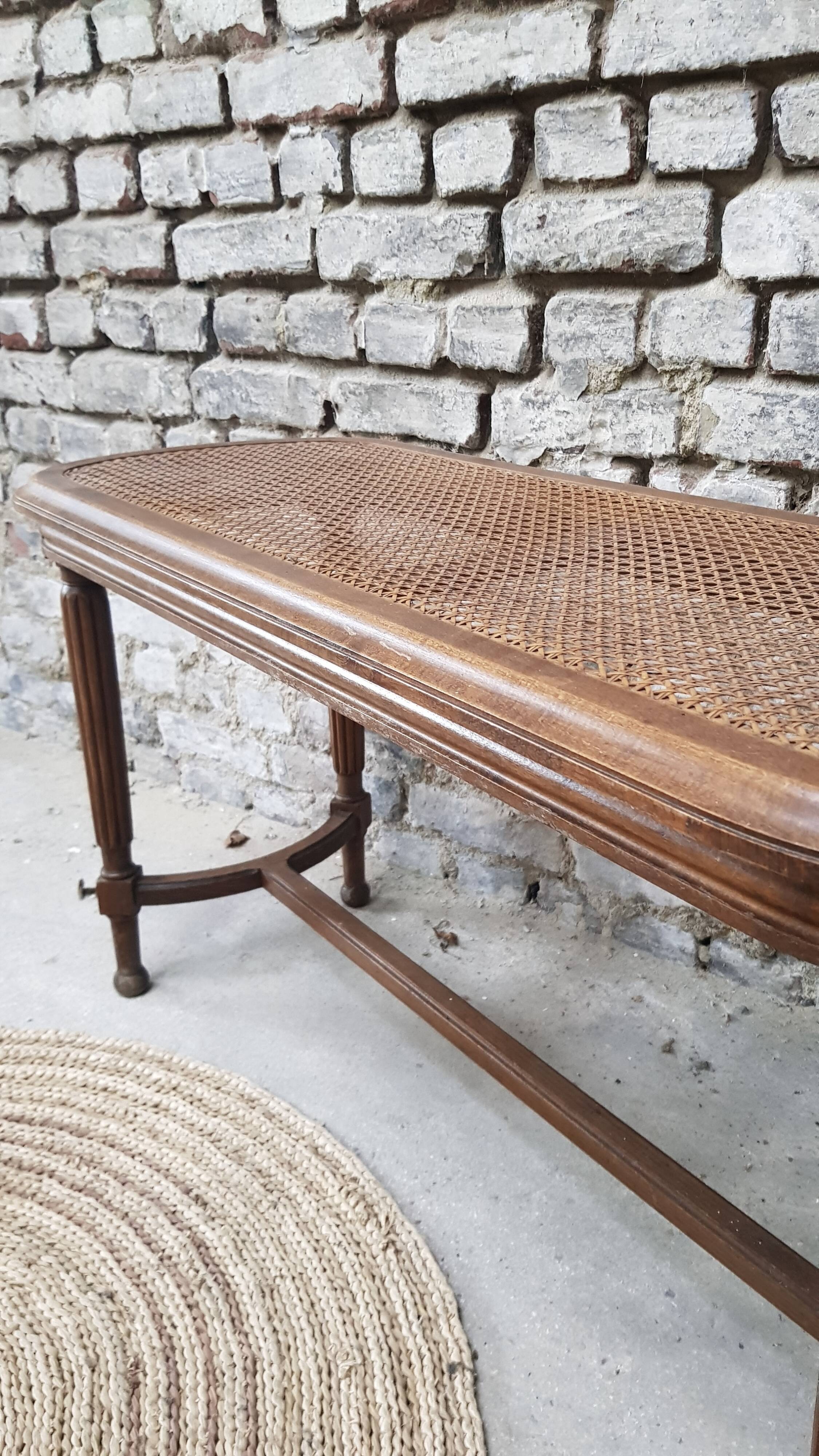 Large Louis XVI style piano stool