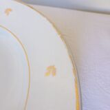 Plat de service rond vintage en porcelaine Badonviller
