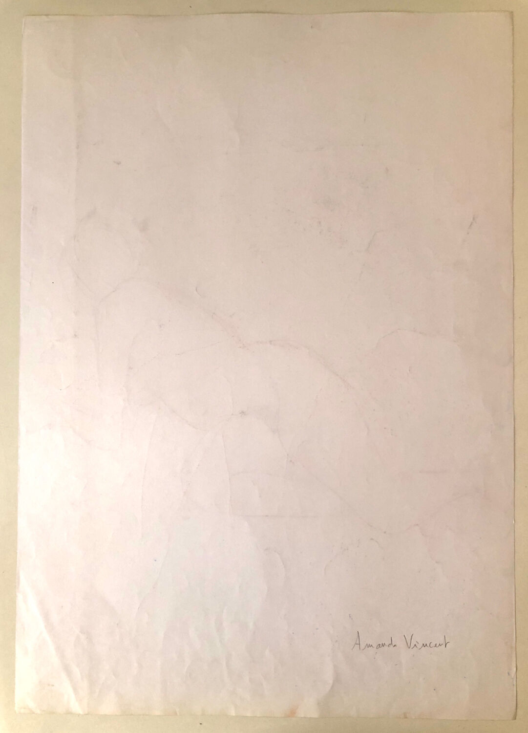 Drawing Nude with Sanguine on Paper