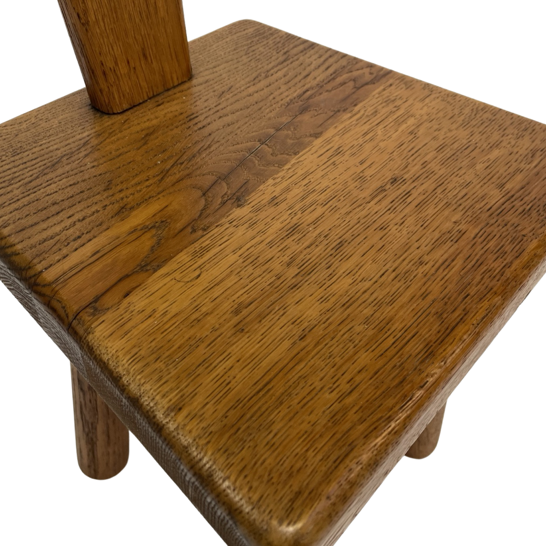 Vintage Spanish chair / stool 70s design brutalist