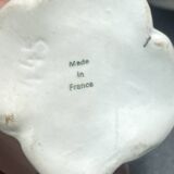 Set of 4 white porcelain table candle holders
