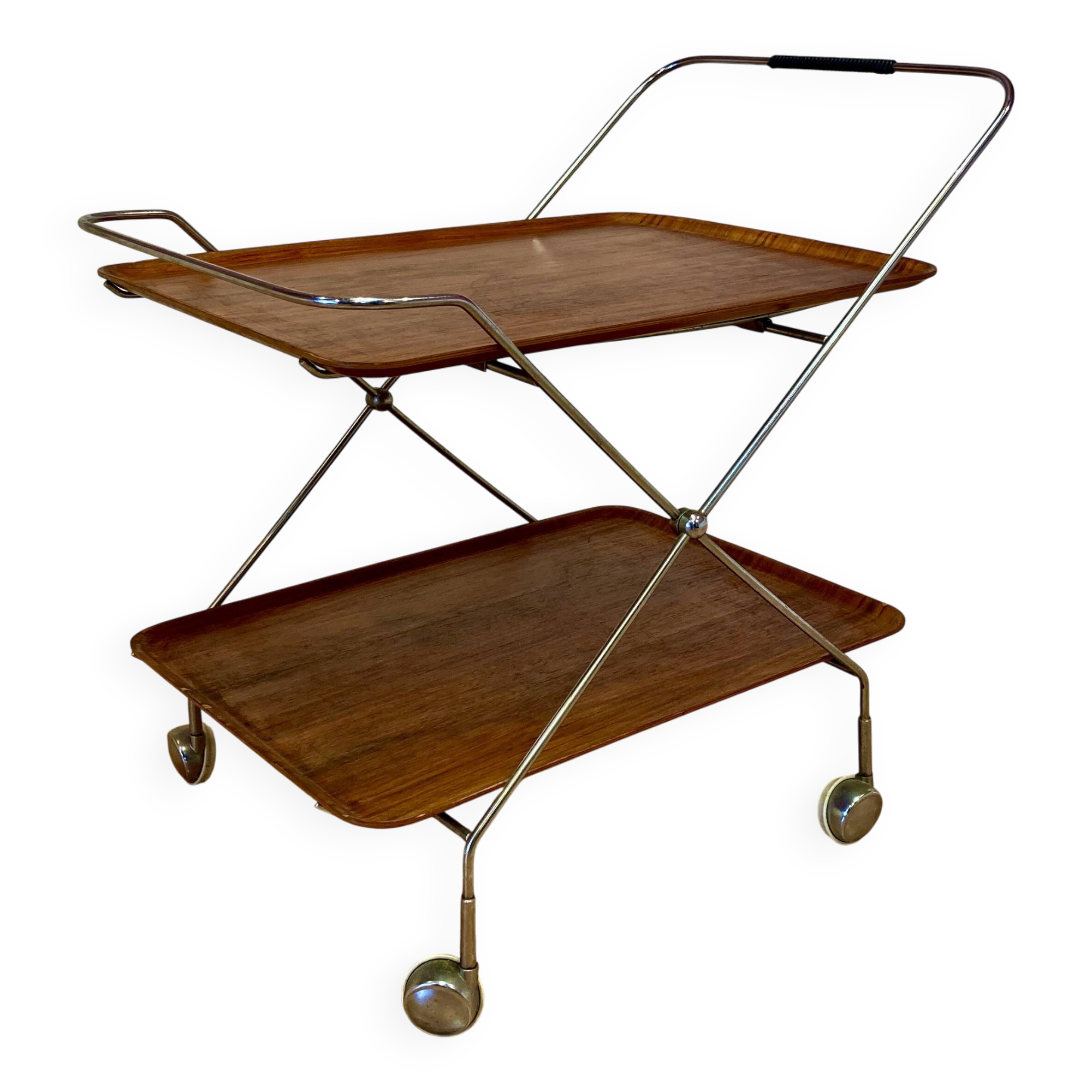 Modular serving cart "Scandinavian design Paul Nagel" 1950.