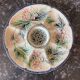 Antique oyster plate in majolica barbotine - Wasmuël Belgium,