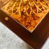 Pull-out tables in teak and ceramic, scandinavian, 60s