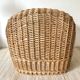Woven wicker cat basket