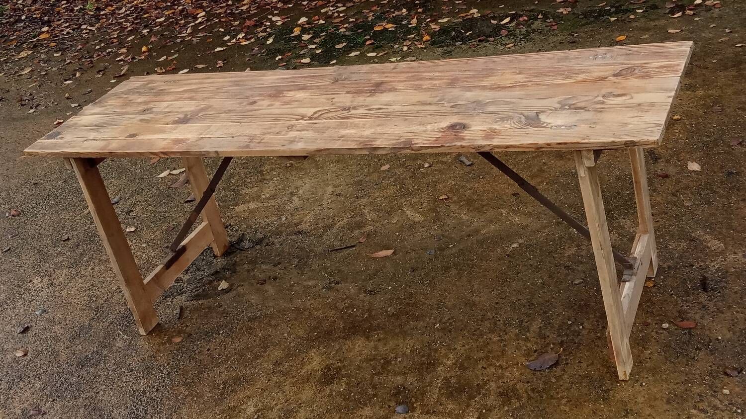 Table de ferme pliante
