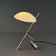 "girasole" lamp by de majo in chrome and opaline, italy 1990