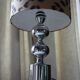 Delmas collection chrome-plated lamp with contemporary lampshade
