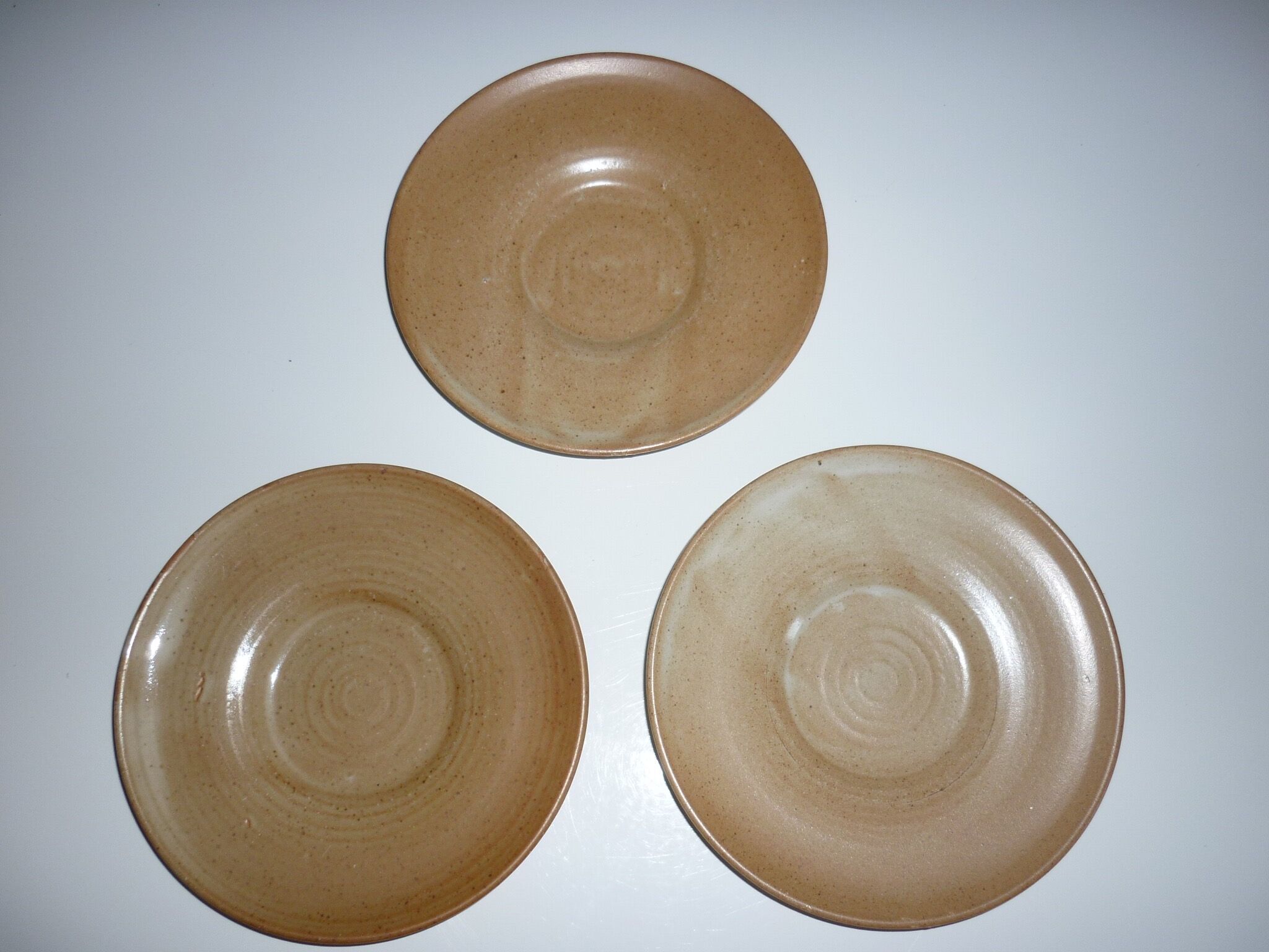 3 CNP Village sandstone cups