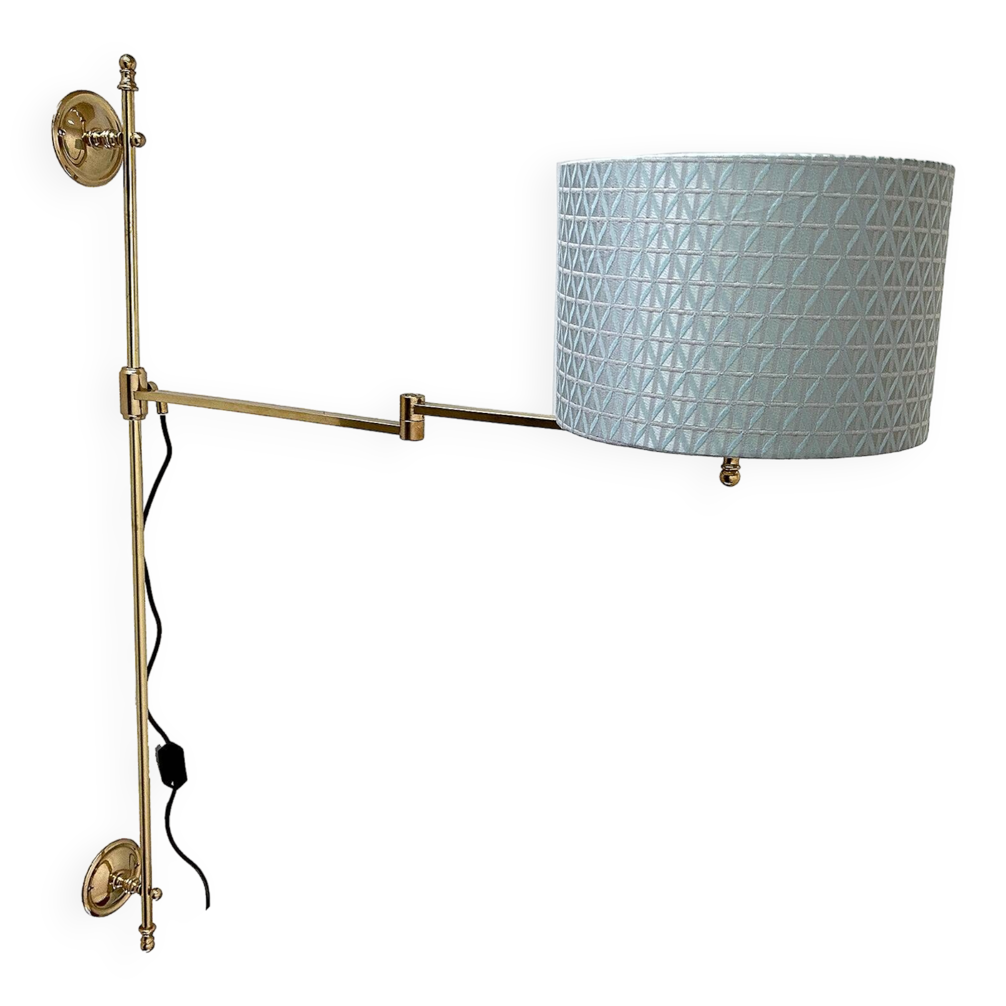 Large Vintage Adjustable Wall Lamp, 1970s