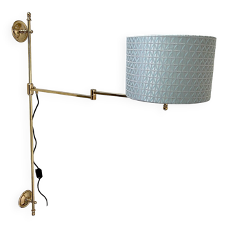 Large Vintage Adjustable Wall Lamp, 1970s
