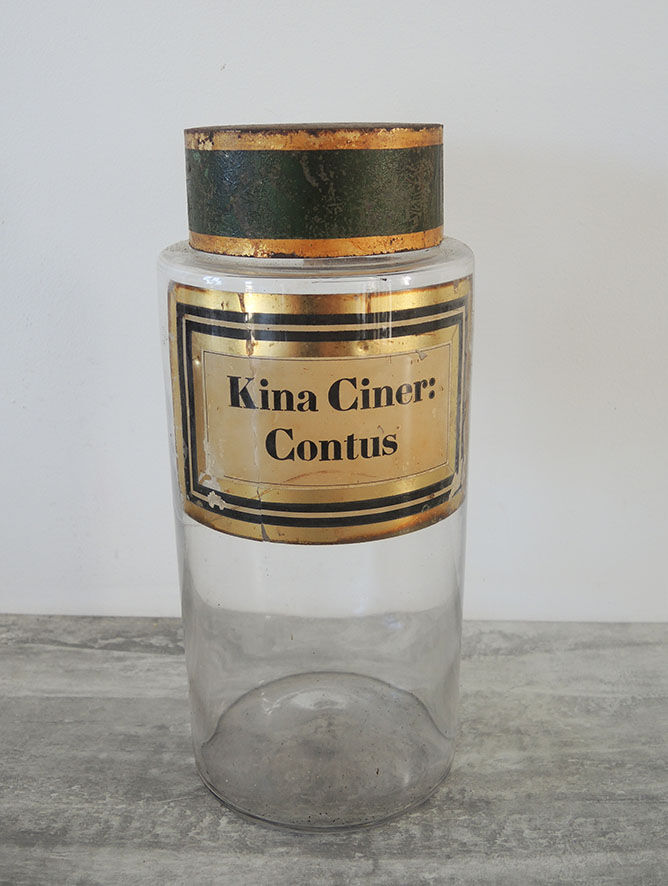 Apothecary bottle kina ciner contus