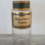 Apothecary bottle kina ciner contus
