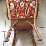 Rattan sewing basket