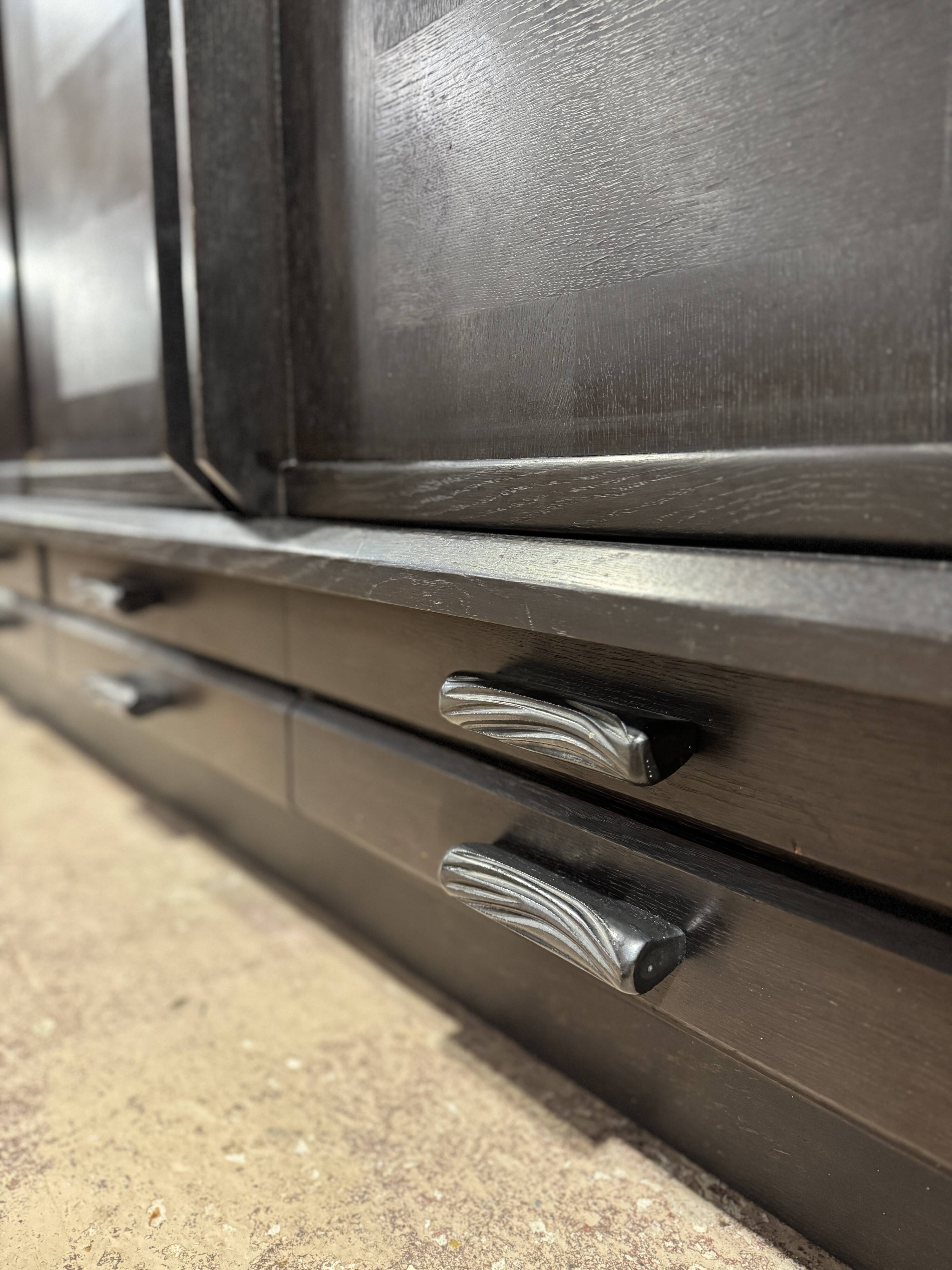 Oak wardrobe by Guillerme & Chambron