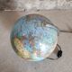 Illuminated globe world map.