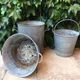 Ancienne bassine en zinc cache-pot 40 cm